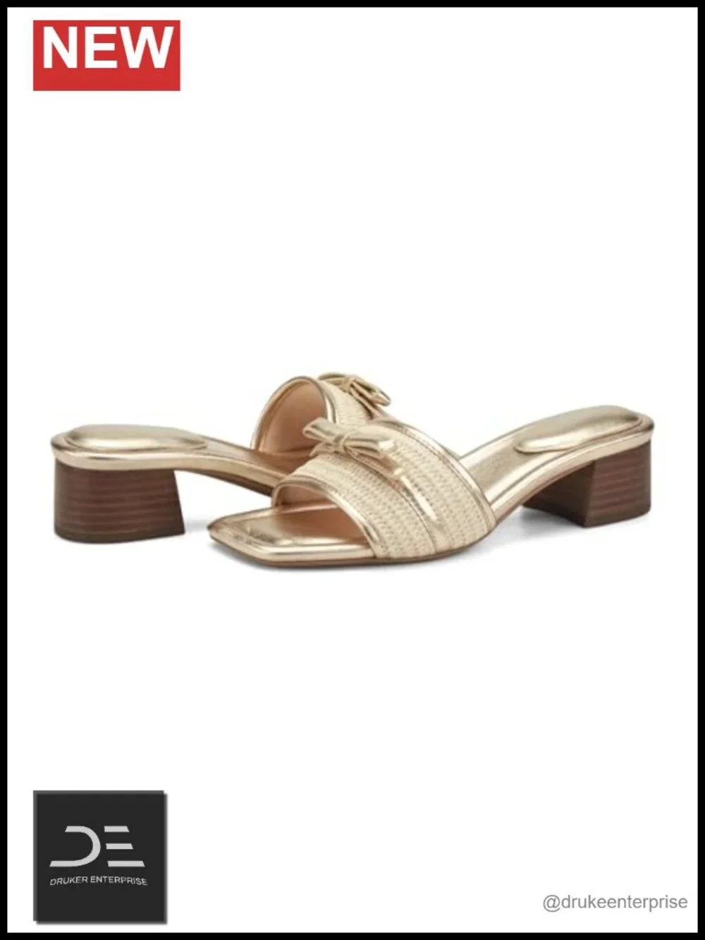 Women's Heeled Sandals - truTECH Cushioned Comfort Block Heel Slip Ons